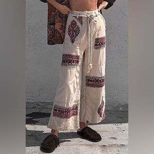 Free People Pasadena Patch Pants